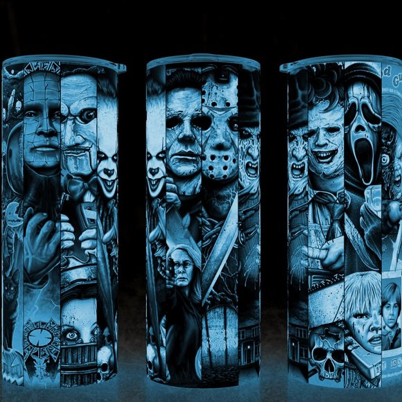 Horror Halloween All-Stars Tumbler 20oz - Picture 1 of 2